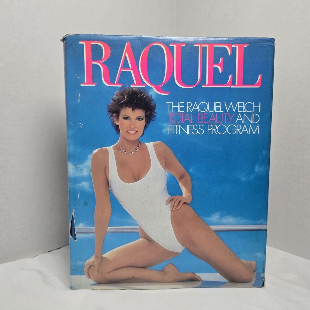 Raquel Welch Total Beauty and Fitness Program 1984 Yoga Swimsuit Coffee Table